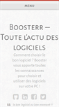 Mobile Screenshot of boosterr.fr